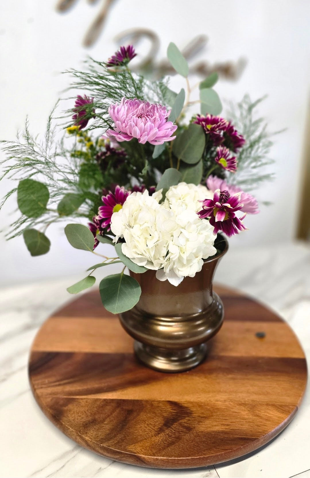 Large fresh floral centerpiece