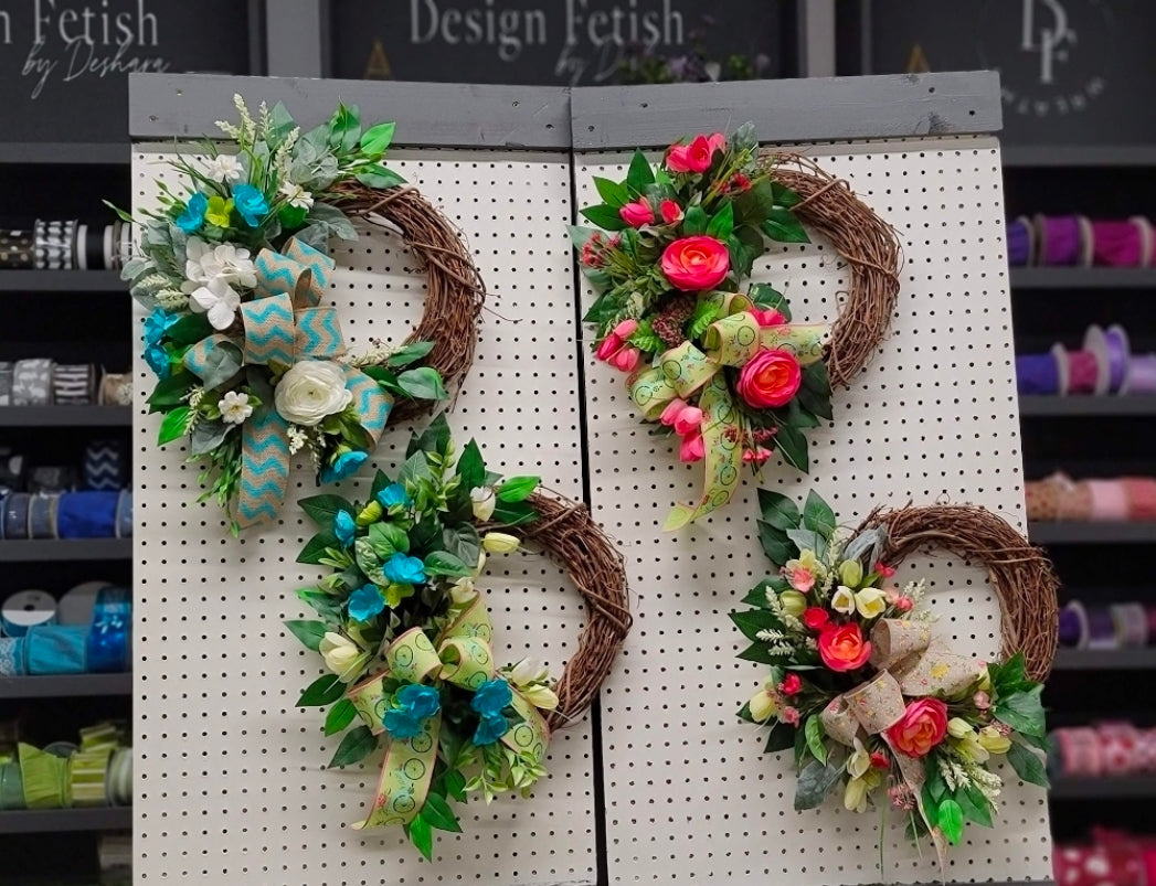 Sold out! Bundle faux floral wreath and sweet treats