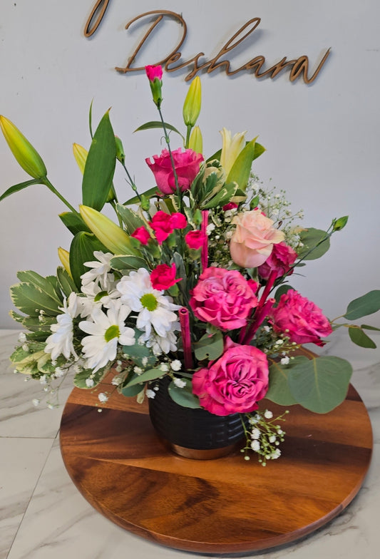 Large fresh floral centerpiece